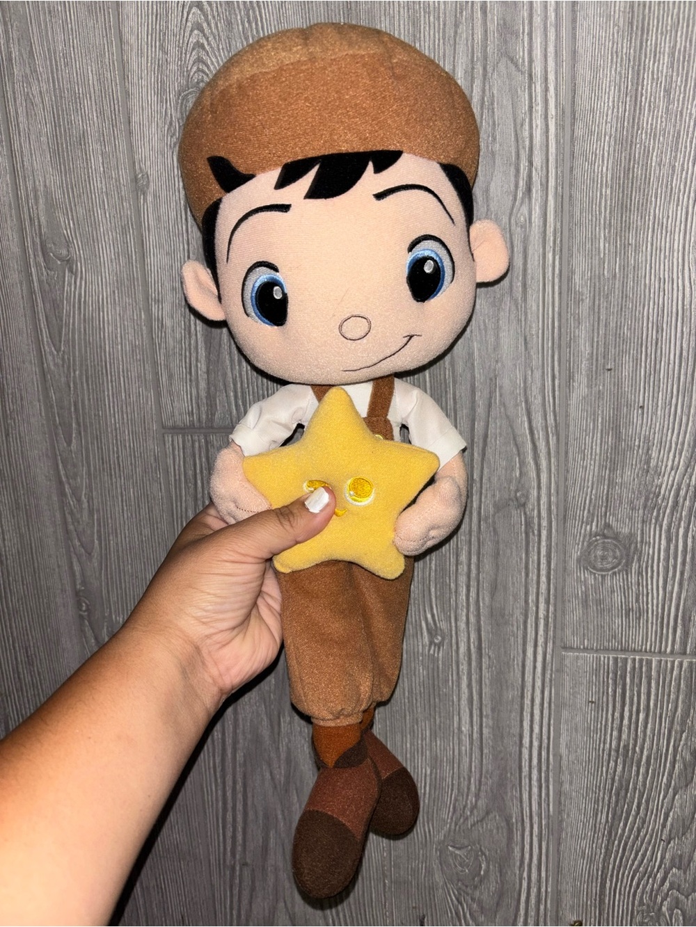 Disney Pixar La Luna Short film Bambino Boy W/Star Backwards Hat 15" Plush